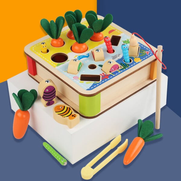 Catching insects and fishing & carrot game